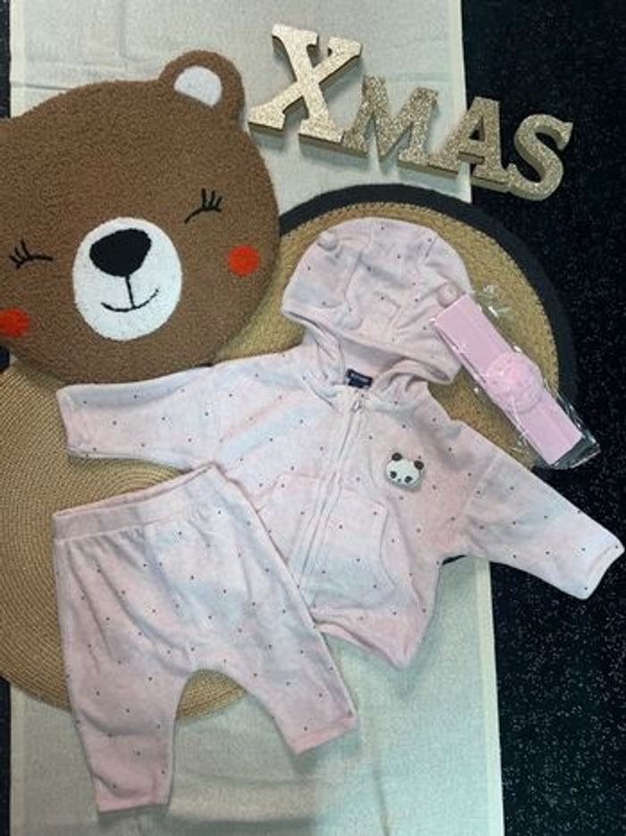 Ensemble panda fille kiabi 3 mois