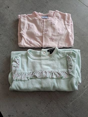 Lot de 2 grenouillères 3 mois