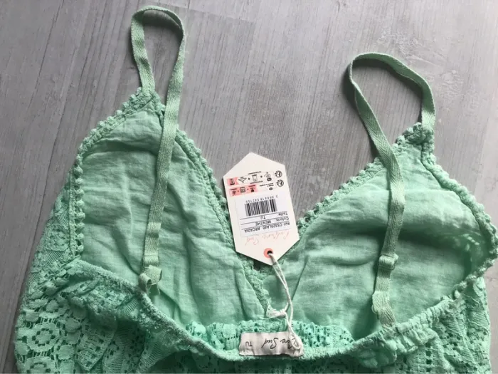 BB- Blouse à bretelles « culture sud » menthe T u NEUVE - photo numéro 11