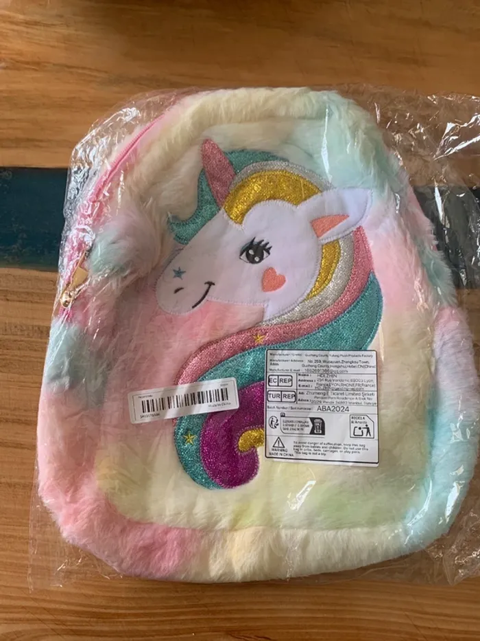 Sac à dos peluche licorne 🦄 - photo numéro 7