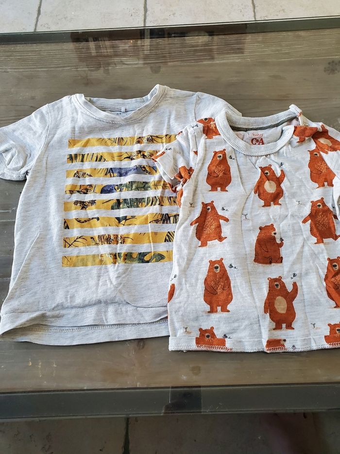 Lot 2 t-shirts manches courtes