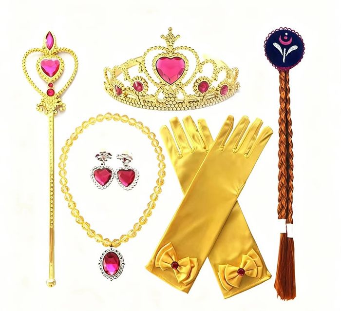 Lot accessoires princesse la belle et la bête 3-6ans