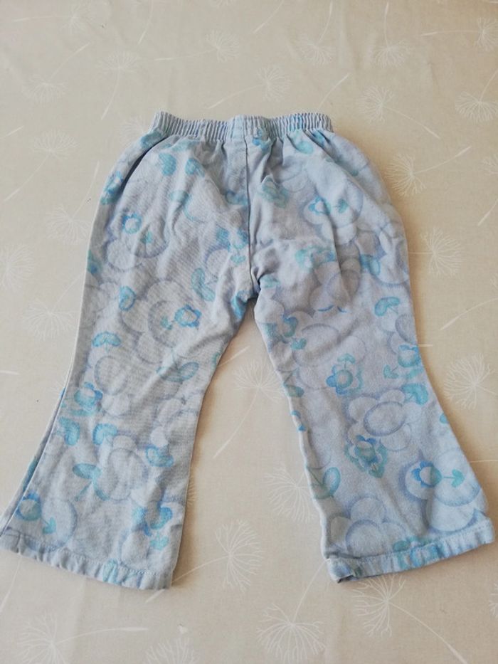 Pantalon à fleurs bleues tout simplement 2 ans - photo numéro 3