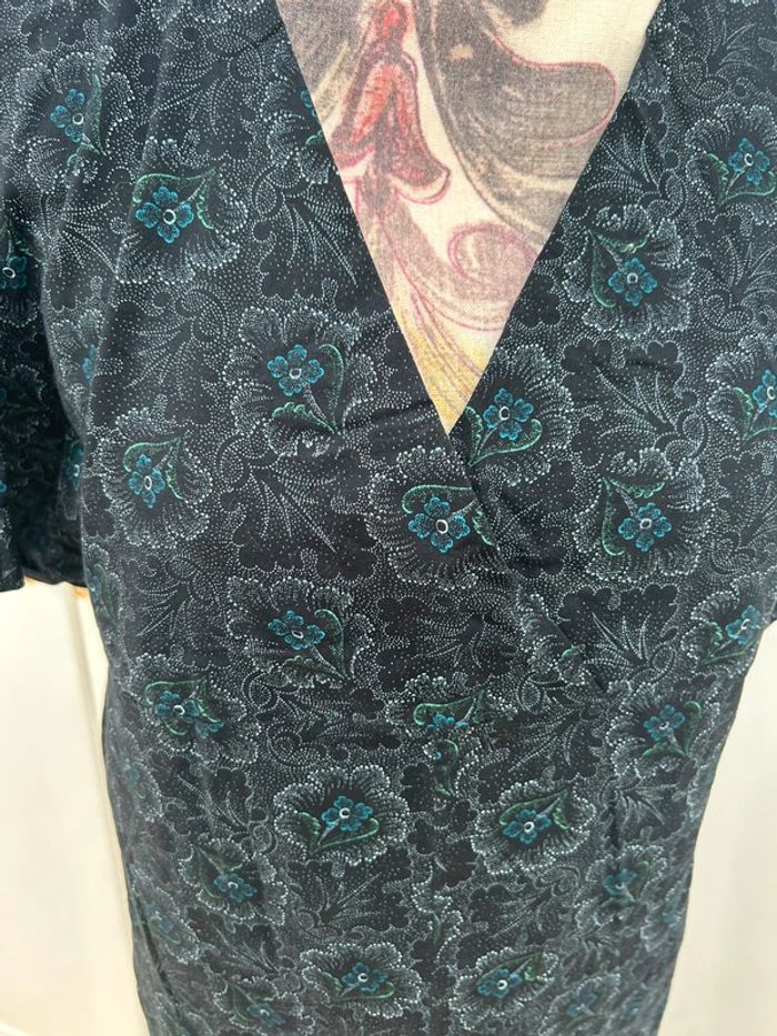 Robe en coton vintage taille 36 - fais maison année 70 - photo numéro 2