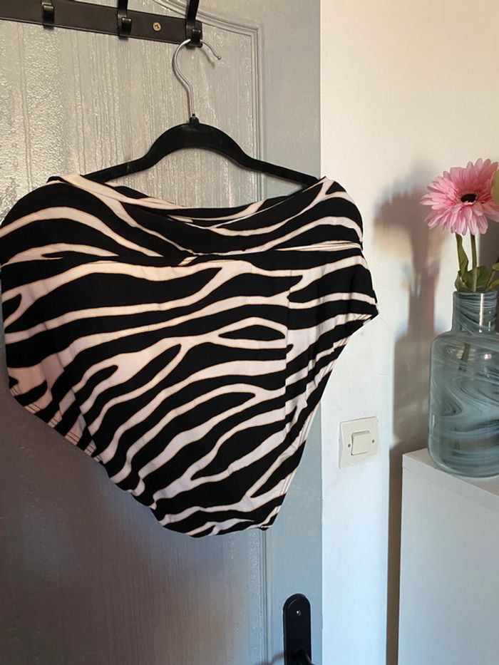 Maillot de bain culotte zébrée - photo numéro 2