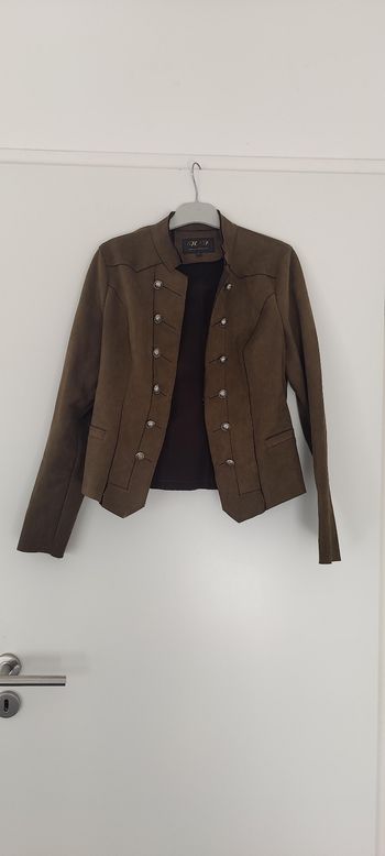 Veste courte suédine kaki militaire women collection 38/40 
