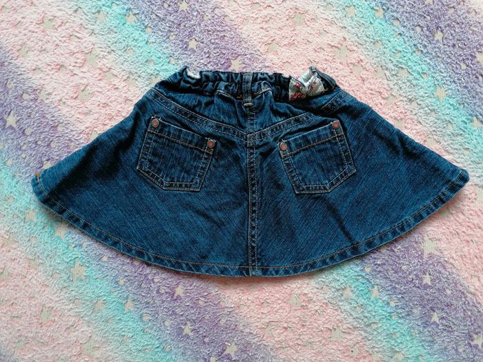 Jupe en jeans taille 12 mois - photo numéro 2
