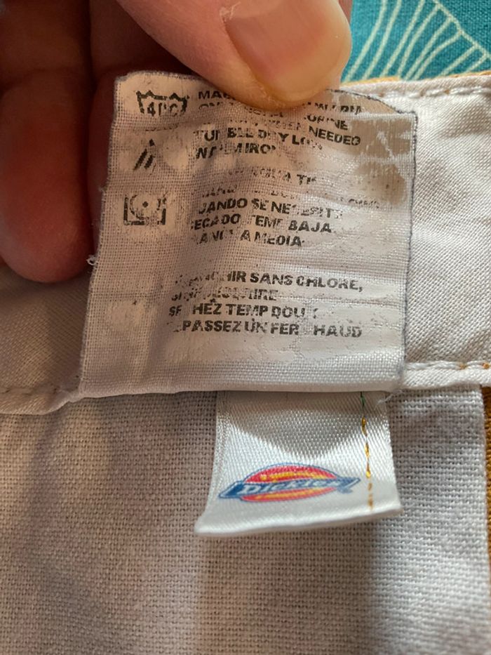 Short chino jaune moutarde pour homme Dickies taille W42 FR52 294 - photo numéro 10