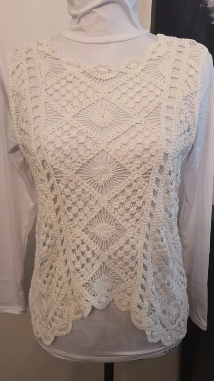 Débardeur crochet bohème