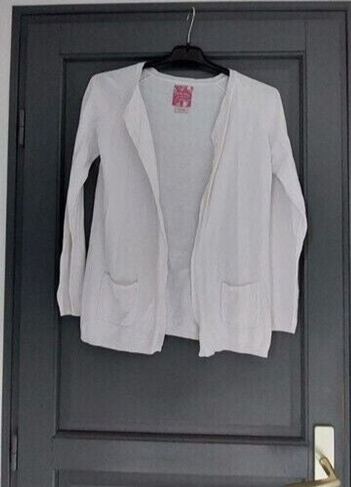 Gilet blanc manches longues Tbe 13/14 ans