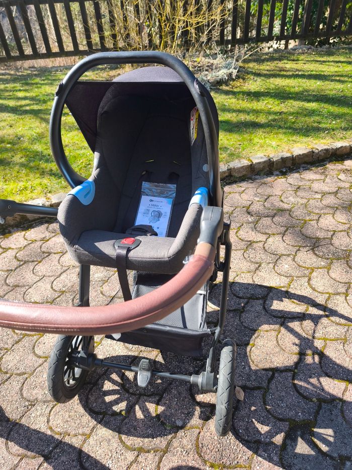 Poussette Kinderkraft XMOOV 3 en 1 – Nacelle + Cosy – Bon état général - photo numéro 2