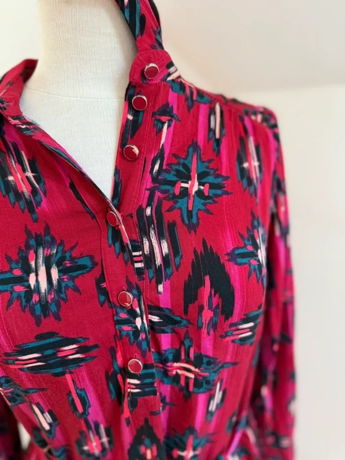 Superbe robe chemise neuve Promod en viscose 🌸 36 S - photo numéro 5