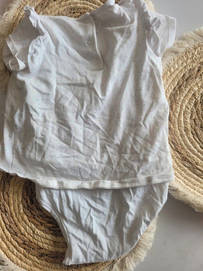 Body manches courtes Tee-shirt vertbaudet taille 18mois - photo numéro 6