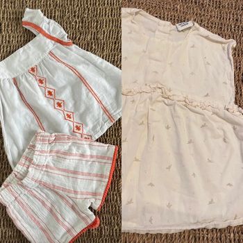 Ensemble blouse et short Z + Blouse sans manches 23M