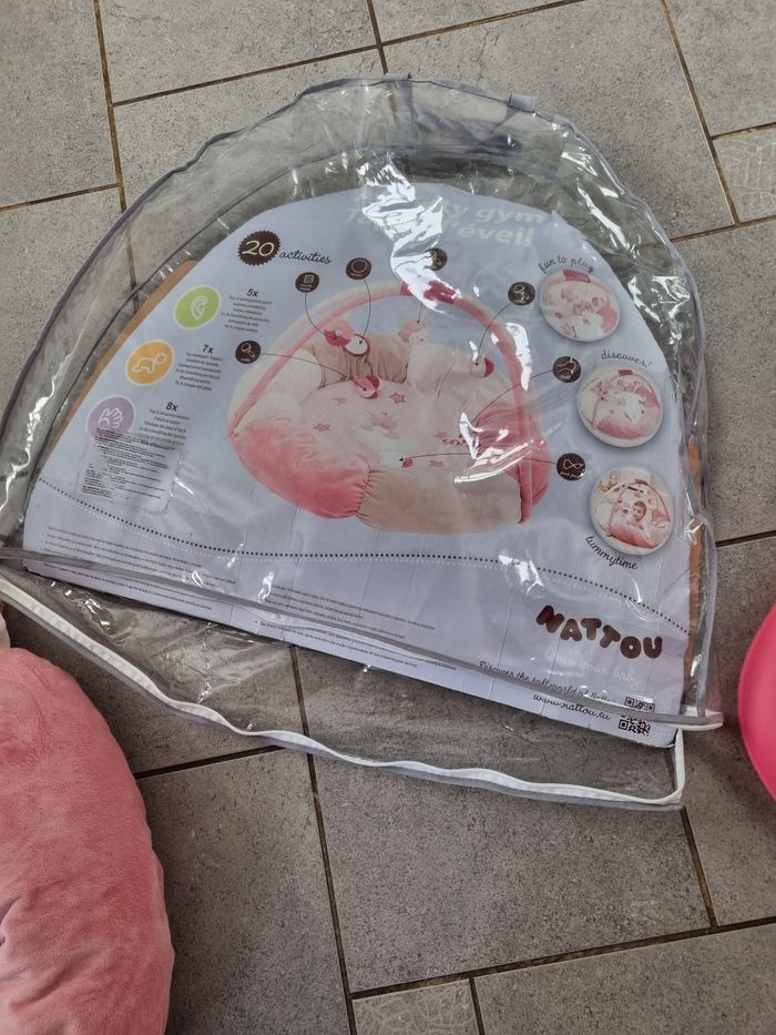 Tapis d'éveil nattou rose - photo numéro 2