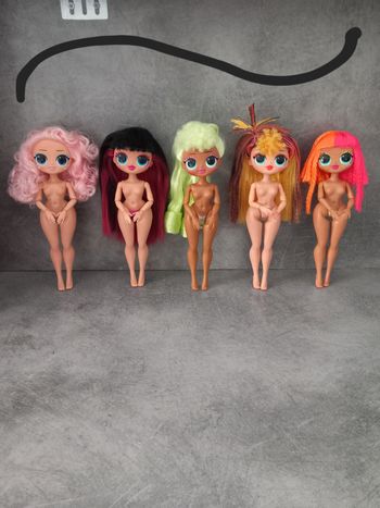 Lot de 5 poupées omg lol surprise