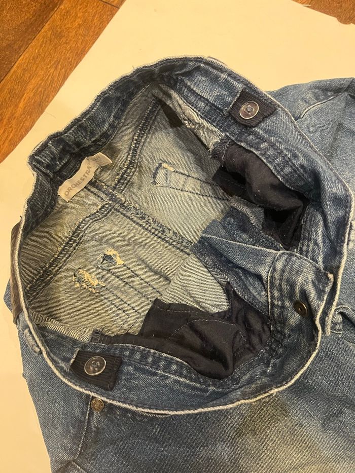 Jean bleu réglable à la taille 12 ans orchestra - photo numéro 2