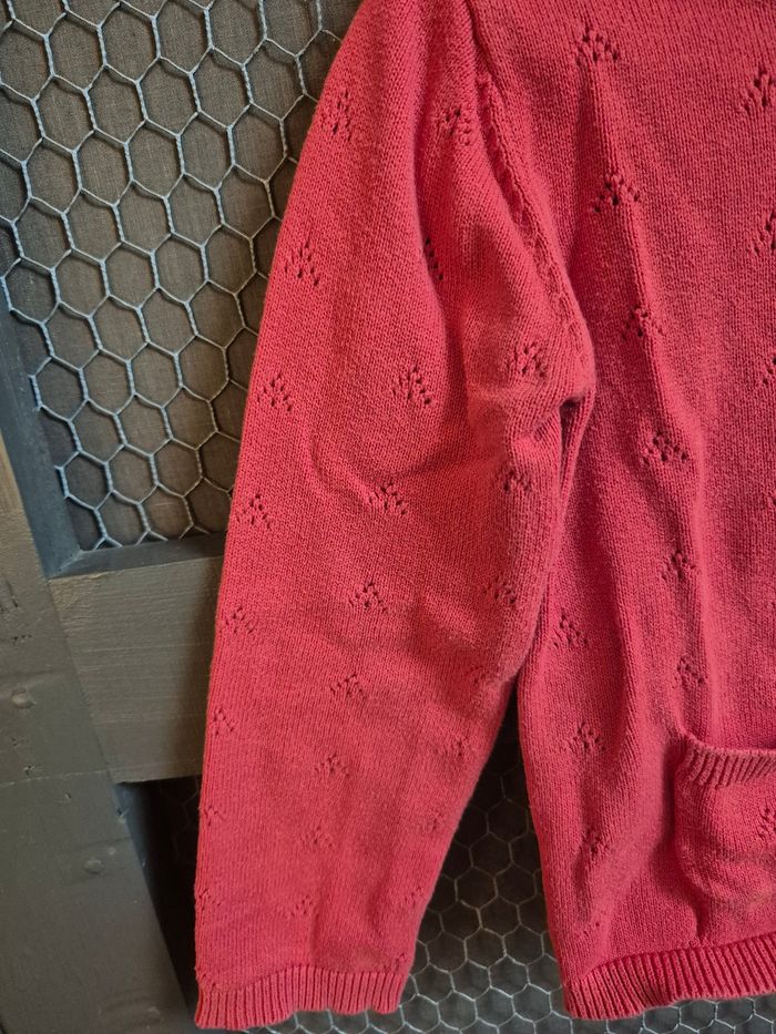 Gilet rouge Esprit t. 2 - 3 ans - photo numéro 4