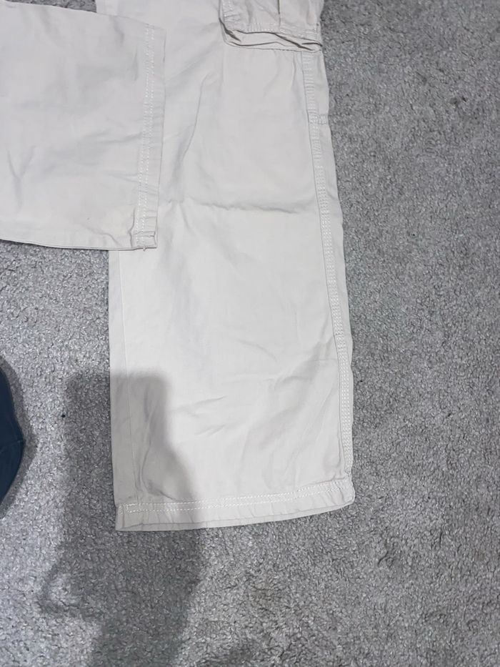 Pantalon cargo crème - photo numéro 4