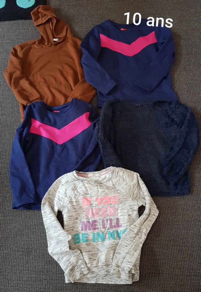 Lot de 5 pull fille 10 ans
