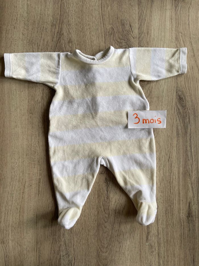 Pyjama velours petit bateau