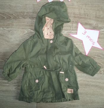 Manteau kaki kiabi 3 mois