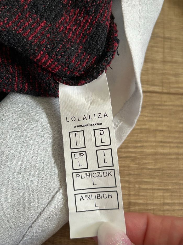 Pull bordeaux et blanc LolaLiza taille française L TBE (taille petit) - photo numéro 10