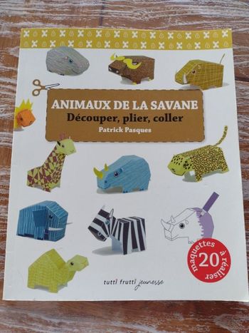 Animaux de la savane Découper plier coller