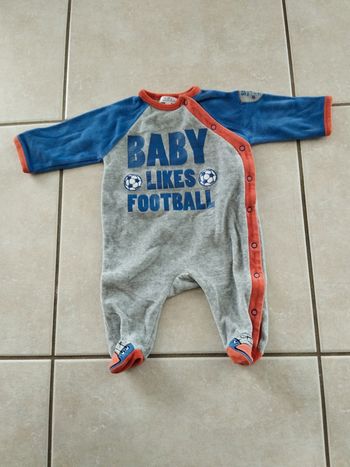 Pyjama velours 3 mois