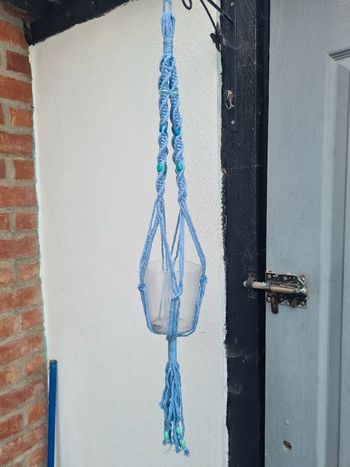 suspension en macramé pour plantes
