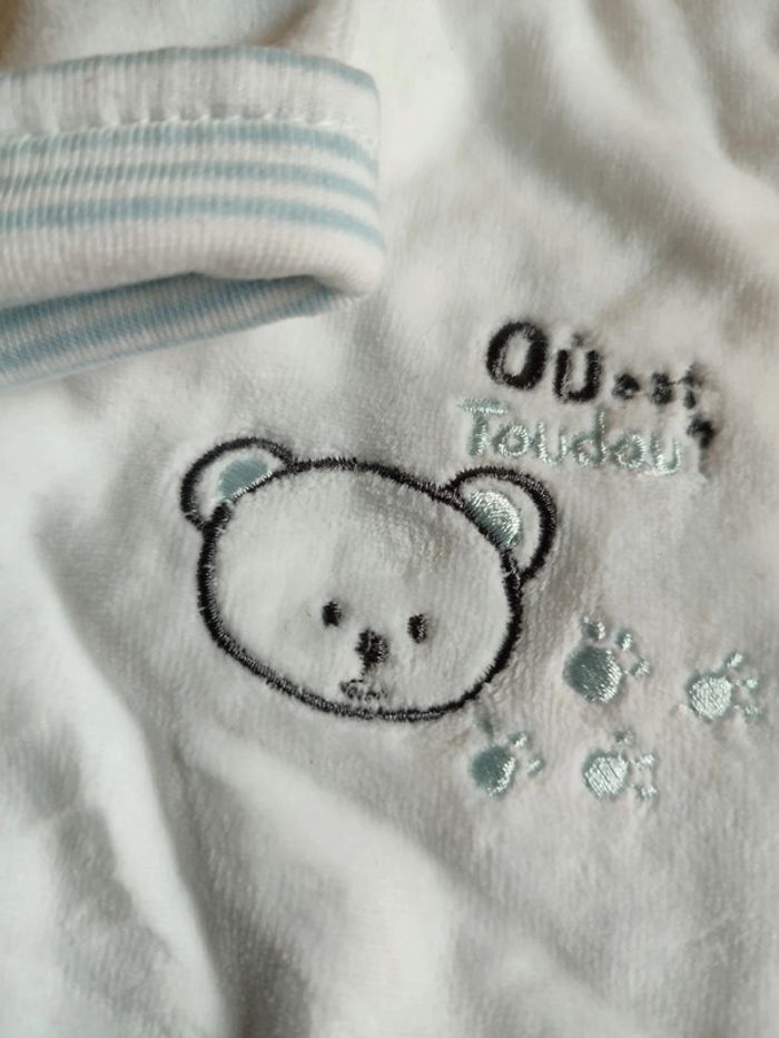 Veste blanche douce neuve Petit Kimbaloo en 3M - photo numéro 4