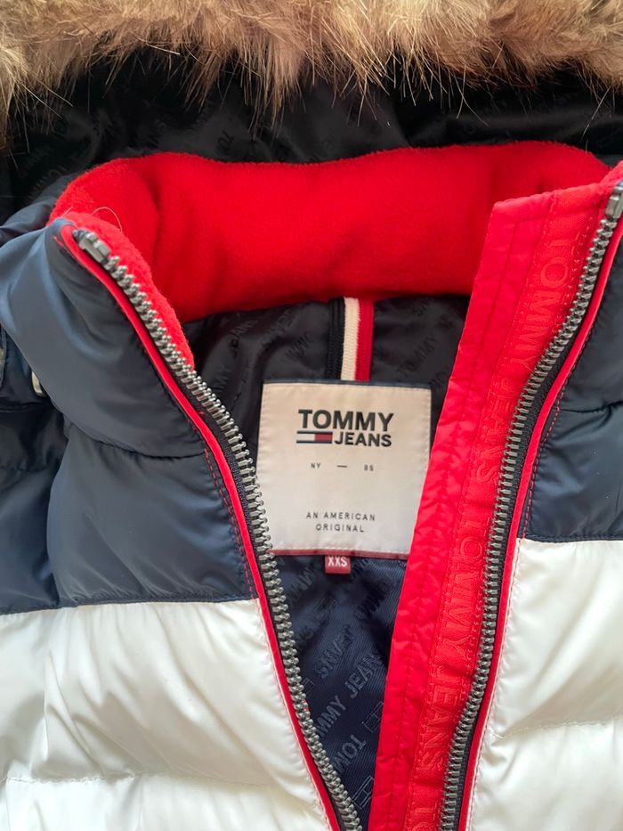 Doudoune Tommy Jeans Heritage – Bleu Blanc Rouge – XXS - photo numéro 5