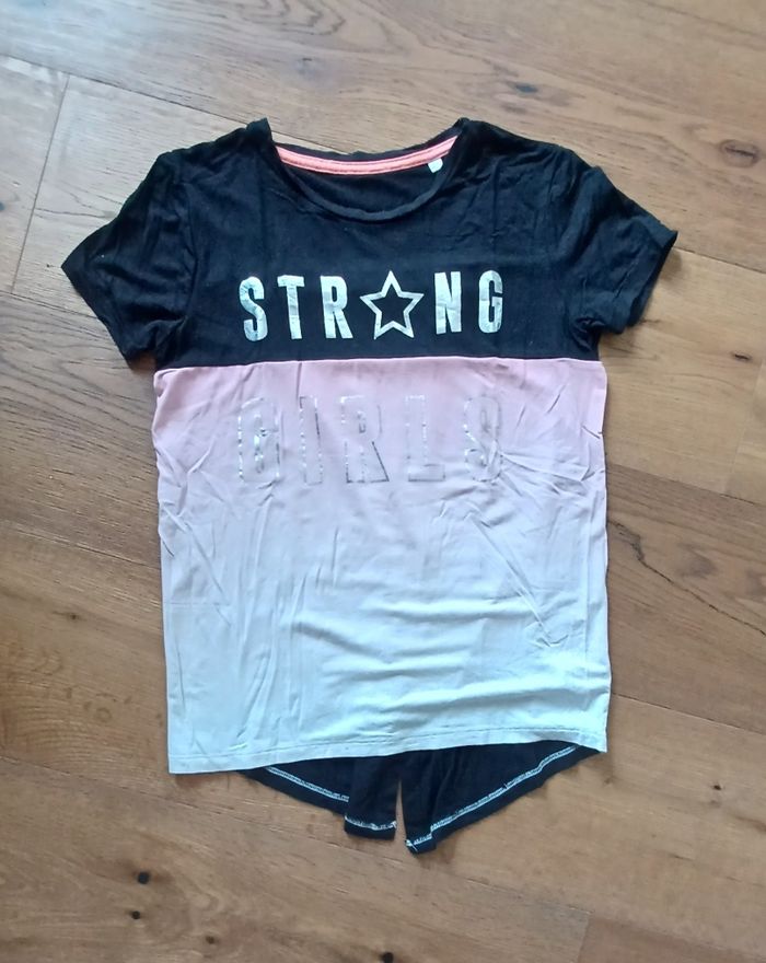Tee shirt noir et rose