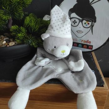Doudou Luminescent  Étoile Sucre D Orge Chat Ours Gris Magidoux Bonnet Etoile #geektradedoudou