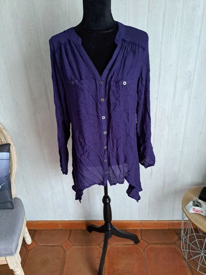 tunique longue violette - photo numéro 4