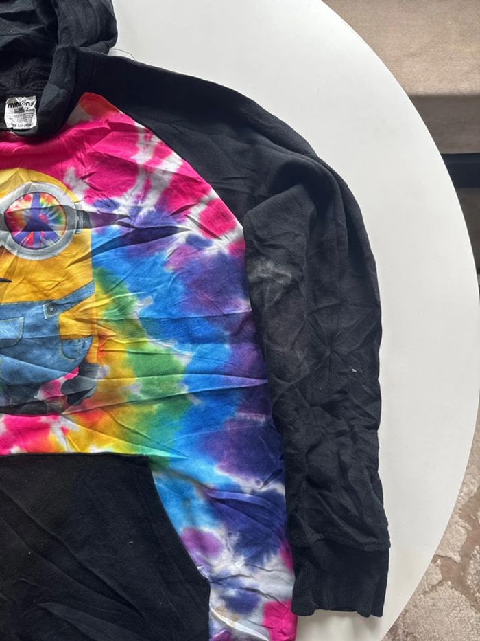 Sweat à capuche Minions tie & dye – Taille L (42/44) - photo numéro 4