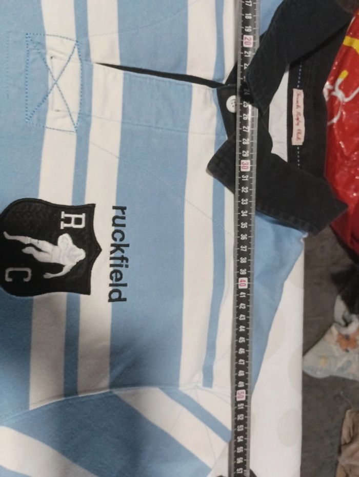 Tee shirt Polo manches longues homme Ruckfield taille XXL rétro vintage rugby Chabal - photo numéro 6