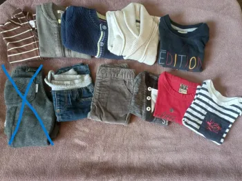 Lot de 10 vêtements garçon - Taille 3 mois