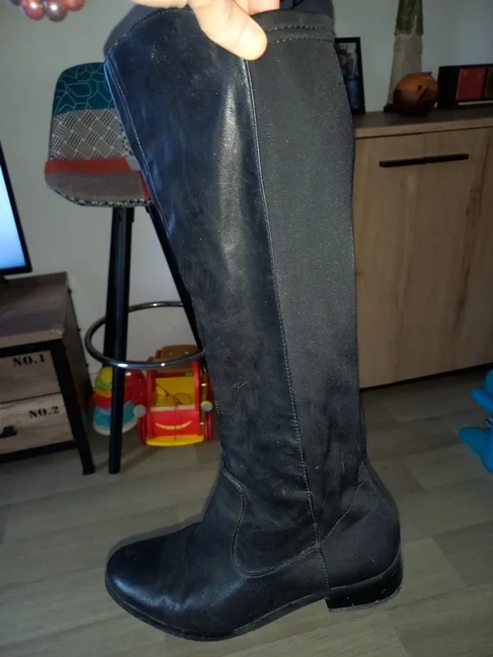 Botte noir femme T.39 - photo numéro 7
