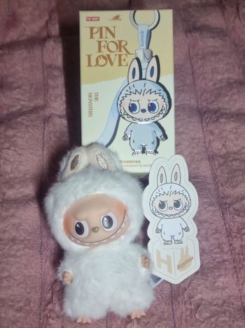 Popmart Labubu Pin For Love Letter H