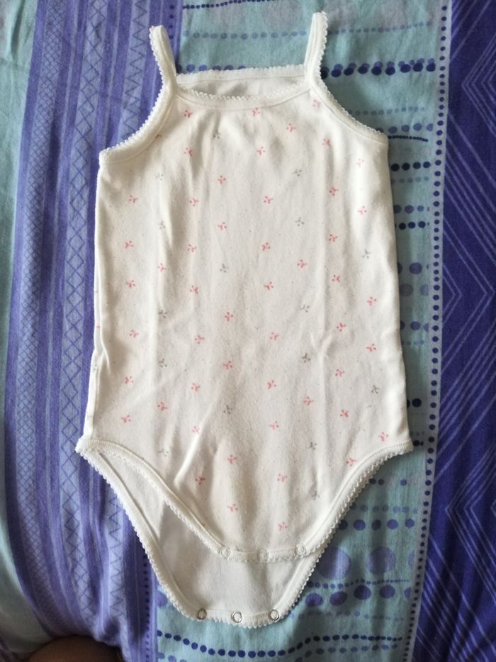 Lot de 2 bodies d'été fille 9 mois BOUT'CHOU - photo numéro 3