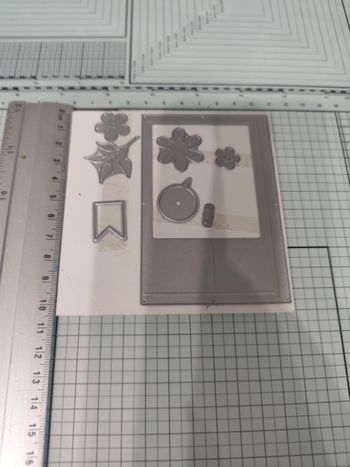 Lot de dies matrice de découpe scrapbooking thème photo et fleurs