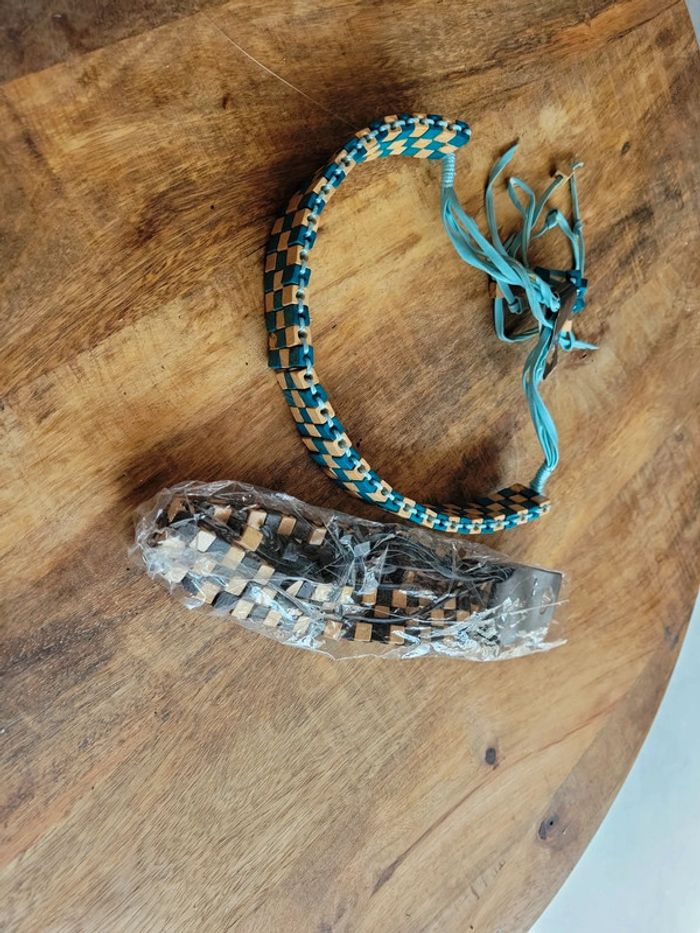 Lot collier perles Ras de cou large