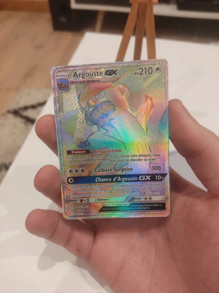 Carte pokémon argouste gx rainbow soleil et Lune - photo numéro 2