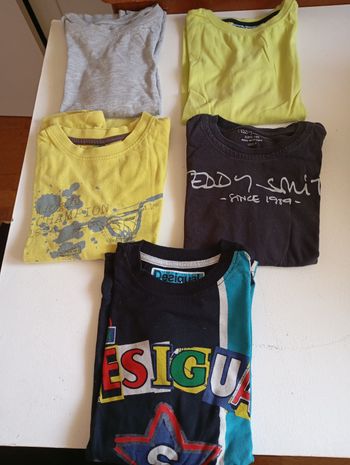 Lot de tee shirts manches longues garçon 8 ans Teddy Smith orchestra Desigual