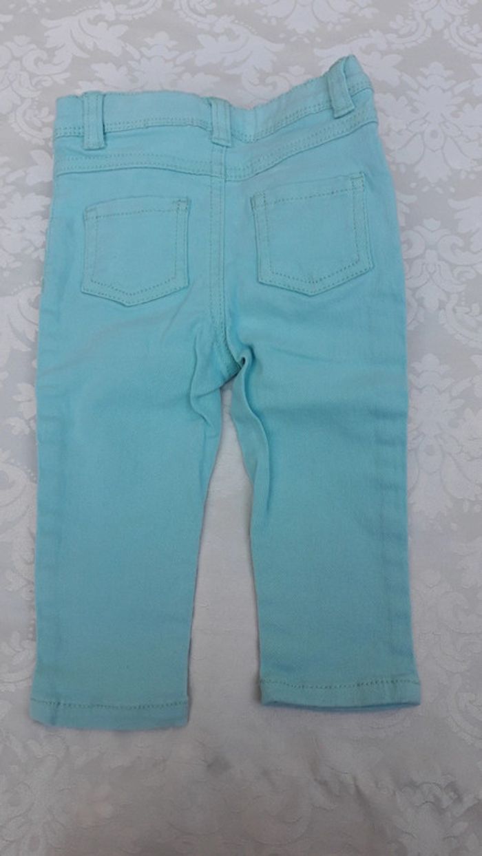 Lot de 2 jeans fille 12 mois - photo numéro 3