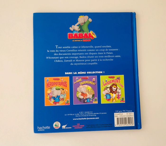 Livre Piège à espion , babar - photo numéro 3