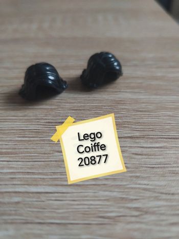 Lego lot 2 coiffes noir 20877