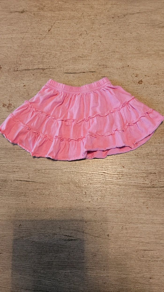 Jupe courte rose, avec froufrous, 18 mois, - photo numéro 2