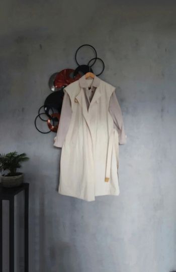 Manteau trench long bi-matières Bartsons